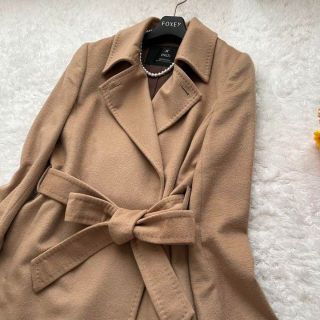 美品♡BALLSEY 伊製 カシミヤ100ロングコート ベルト付 キャメル M