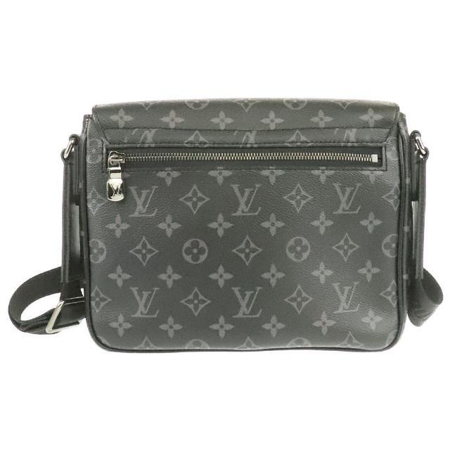 ルイヴィトン ショルダーバッグ ディストリクトPM NV3 M46255 中古 モノグラム エクリプス ブラック グレー レザー LOUIS VUITTON 【中古】 | 肩掛け 斜め掛け クロスボディ メッセンジャー バック シンプル 黒 鞄 ブランド ルイビトン LV ランクSA