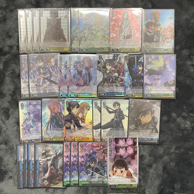 ヴァイスシュヴァルツ SAO SR RRR PR デッキパーツ セット