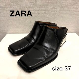 ザラ(ZARA)のZARA ザラ スクエアトゥ スリッポン ローファー 37(ローファー/革靴)