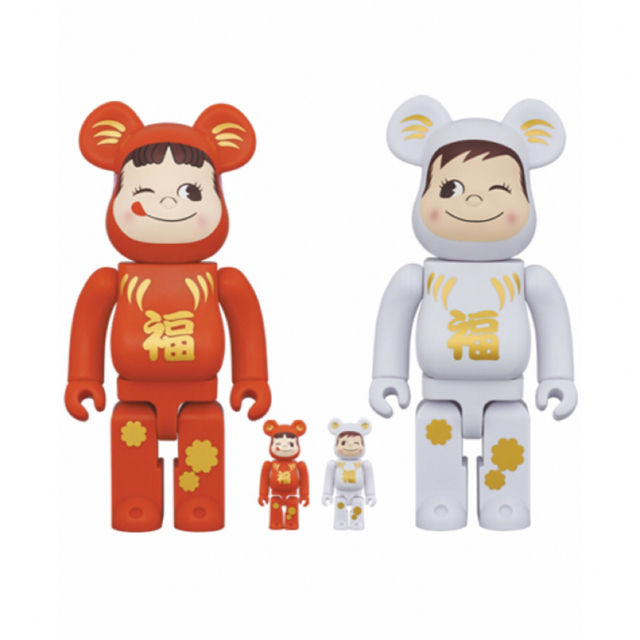 BE＠RBRICK 達磨 ペコちゃん & ポコちゃん 100% & 400%