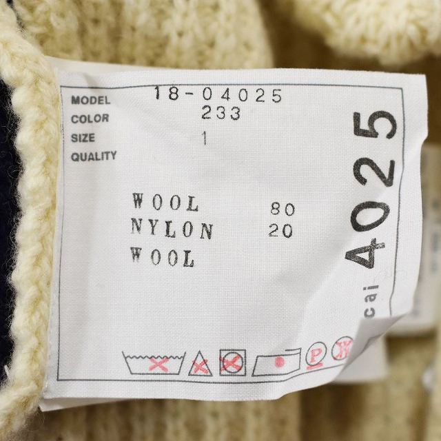 sacai 18AW Asymmetry Knit ニット ライダース ケーブル