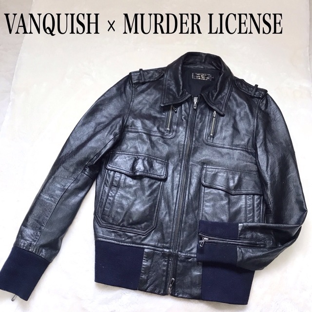 VANQUISH × MURDER LICENSEコラボ  羊 レザージャケットジャケット/アウター