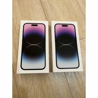 アイフォーン(iPhone)のiPhone 14 Pro 128GB ディープパープル 2台セット(スマートフォン本体)