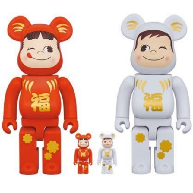 BE＠RBRICK 達磨 ペコちゃん & ポコちゃん 100% & 400%