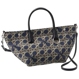 トリーバーチ(Tory Burch)のトリーバーチ TORY BURCH トートバッグ バスケットウィーブ スモール キャンバス トート 139025 0001 400(ハンドバッグ)