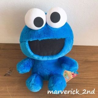 セサミストリート(SESAME STREET)のタグ付きセサミストリート クッキーモンスター 座りポーズＢＩＧぬいぐるみ(キャラクターグッズ)