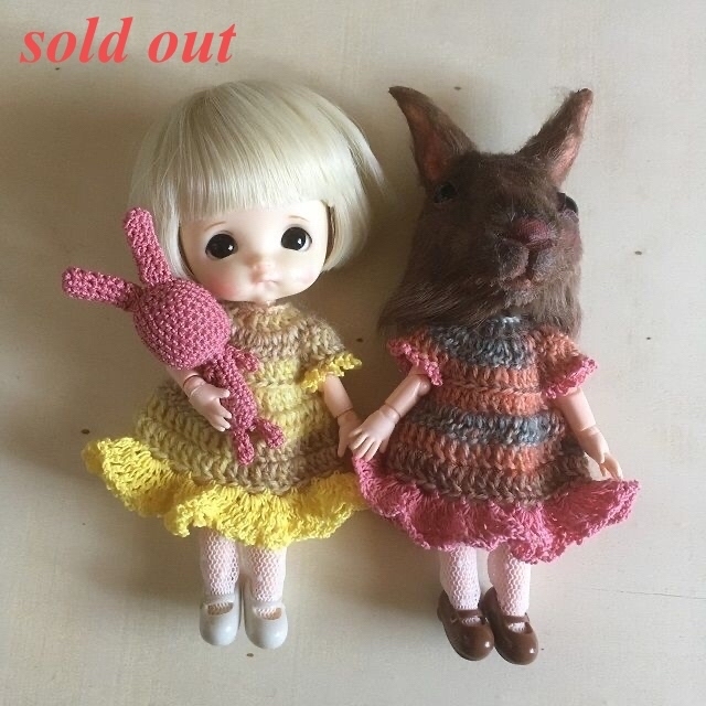 sold out ドール服 オビツ11 ポップマートブライス☆ No.214 大きな ...