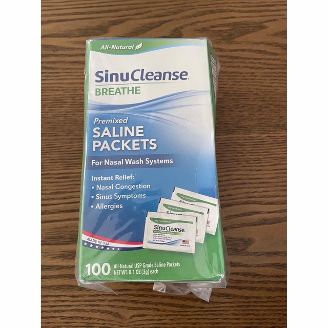 SinuCleanse Saline Nasal Care リフィル 100個