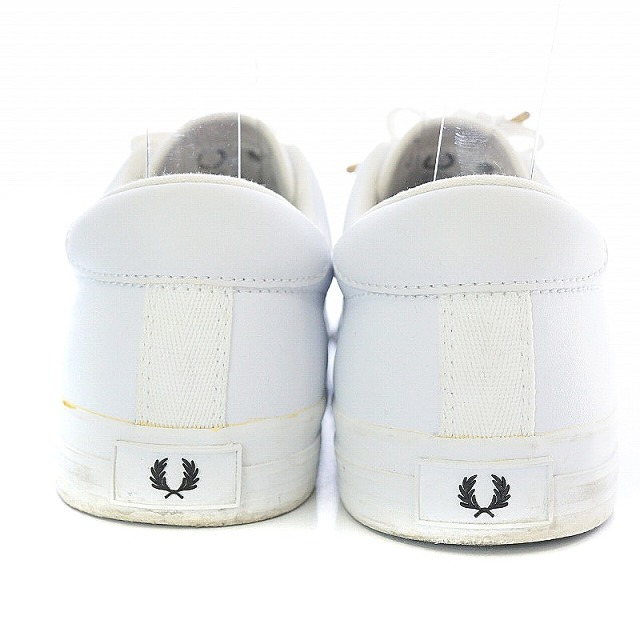 FRED PERRY(フレッドペリー)のフレッドペリー スニーカー シューズ ローカット ロゴ刺繍 レザー US5 白 メンズの靴/シューズ(スニーカー)の商品写真