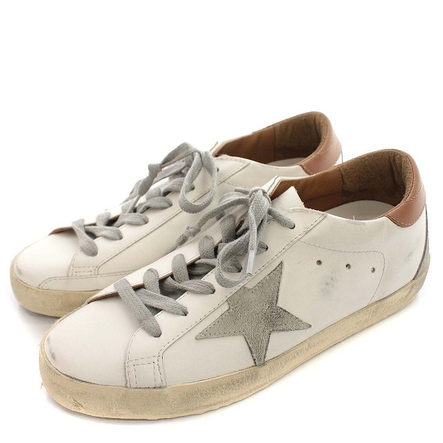 GOLDEN GOOSE(ゴールデングース)のGOLDEN GOOSE SUPERSTAR スニーカー ダメージ加 24 白 レディースの靴/シューズ(スニーカー)の商品写真