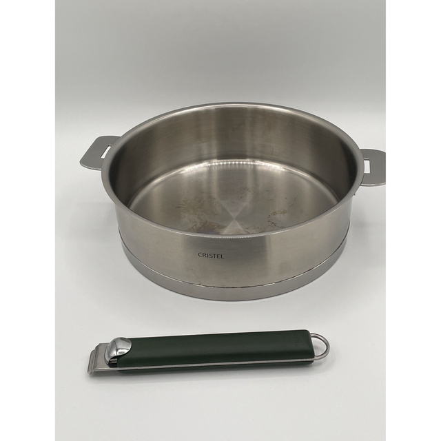 出品 クリステル浅鍋22cm ハンドルセット インテリア/住まい/日用品