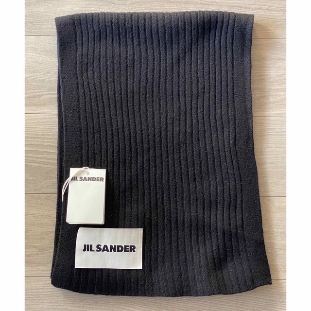 ジルサンダー JIL SANDER マフラー ブラック 男女兼用 未使用品 - マフラー