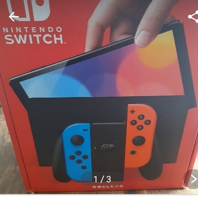 新品 Nintendo Switch 本体 有機ELモデル ネオンレッド