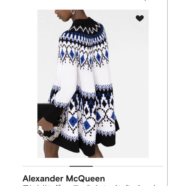 Alexander McQueen(アレキサンダーマックイーン)のアレキサンダーマックイーン　ニットコート　今日まで レディースのジャケット/アウター(ニットコート)の商品写真