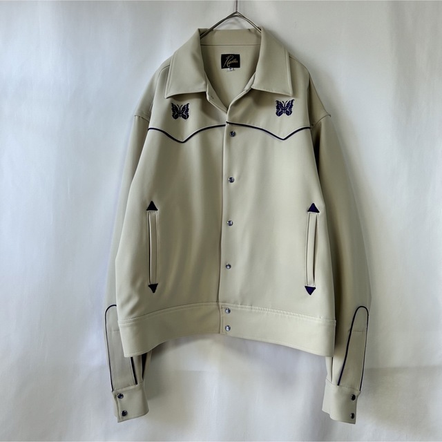 レア　needles COWBOY JACKET ベージュ　刺繍ロゴ　完売品