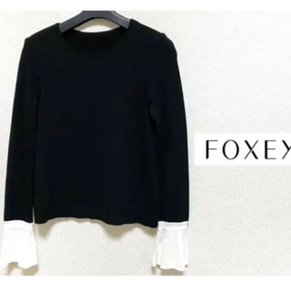 フォクシー(FOXEY)の【FOXEY】春物🌸⭐︎長袖⭐︎38☆Flare sleeve knit top(ニット/セーター)