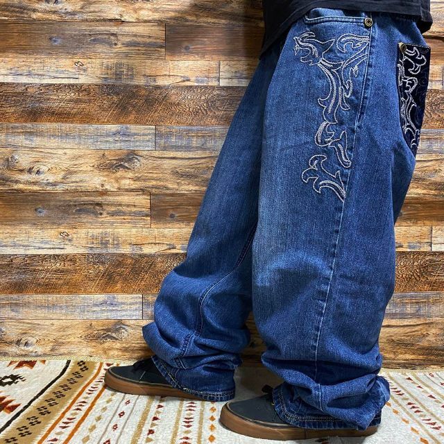 だける COOGI - クージーデニムジーンズバギーパンツジーパンw40刺繍b