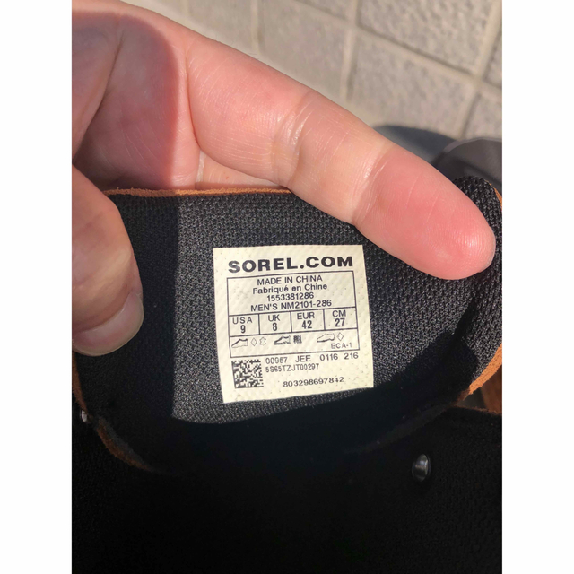 SOREL(ソレル)のソレル　ブーツ27.0cm 美品 メンズの靴/シューズ(ブーツ)の商品写真