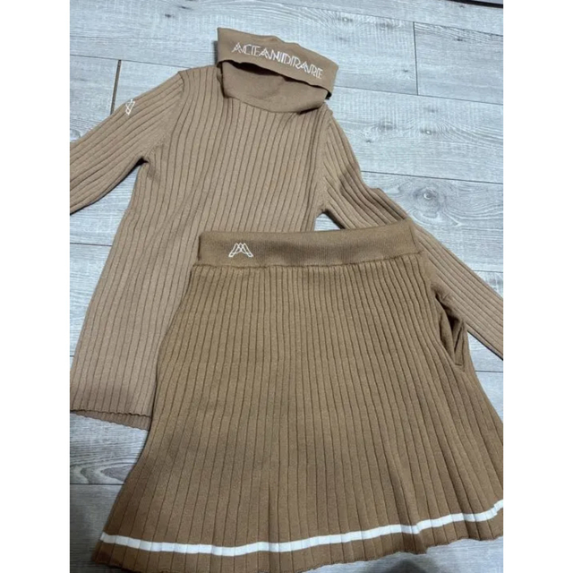 新品・未使用】エースアンドレア ツイードタートルネックニット ゴルフ