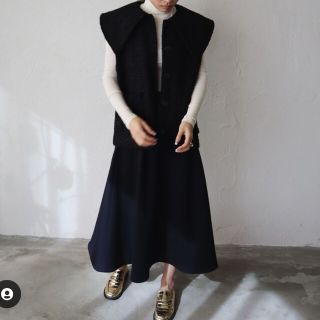 新品タグ付き　新品　ella_selectshop ジレ　ブラック