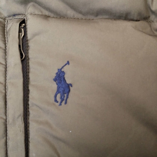 POLO RALPH LAUREN(ポロラルフローレン)の美品☆ラルフローレン　ダウン　カーキ　140 ナイガイ　RalphLauren キッズ/ベビー/マタニティのキッズ服男の子用(90cm~)(コート)の商品写真