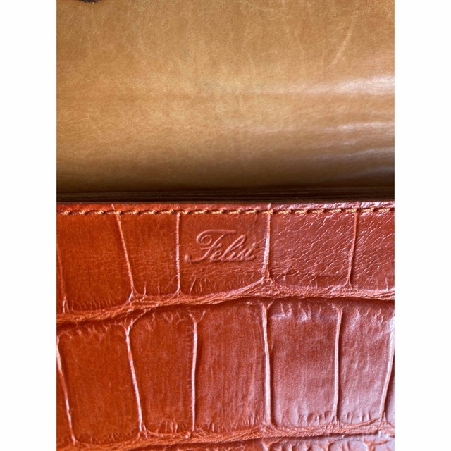 Felisi(フェリージ)のフェリージ長札ラウンドファスナー【3005 SA：オレンジ】 レディースのファッション小物(財布)の商品写真