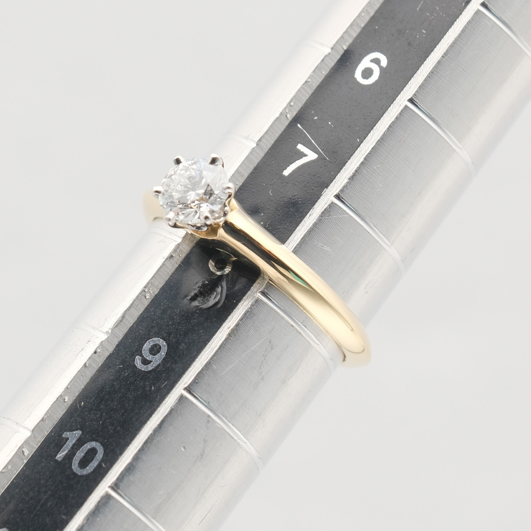 (新品仕上げ済) ティファニー TIFFANY ソリテール チャネル セッティング ダイヤ リング PT950 × ダイヤモンド 0.30ct 約11.5号 指輪 8498