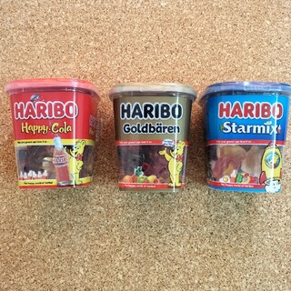 HARIBO ハリボー カップ グミ 3種セット(菓子/デザート)