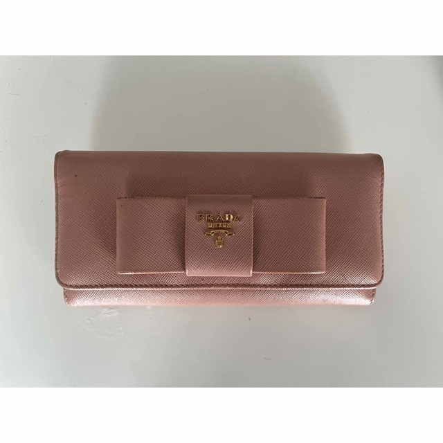 プラダ 長財布 リボン 財布