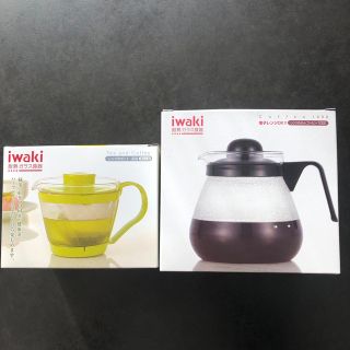 iwaki レンジのポット コーヒー&茶器(調理道具/製菓道具)