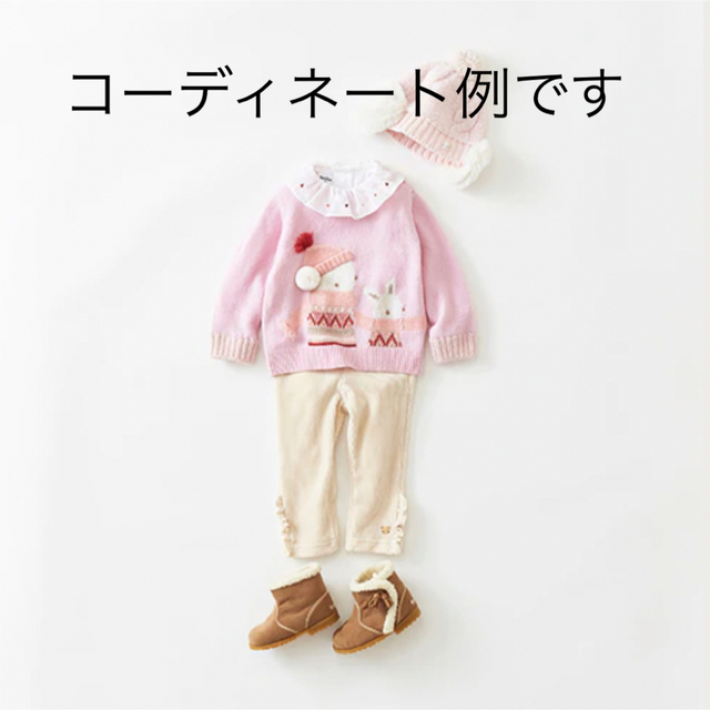 familiar(ファミリア)の専用！　ファミリア　インターシャセーター　美品　サイズ80 キッズ/ベビー/マタニティのベビー服(~85cm)(ニット/セーター)の商品写真