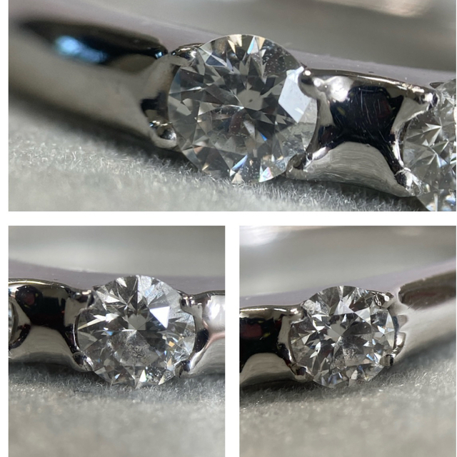 Pt900 0.513ct　トリロジーダイヤモンドリング レディースのアクセサリー(リング(指輪))の商品写真