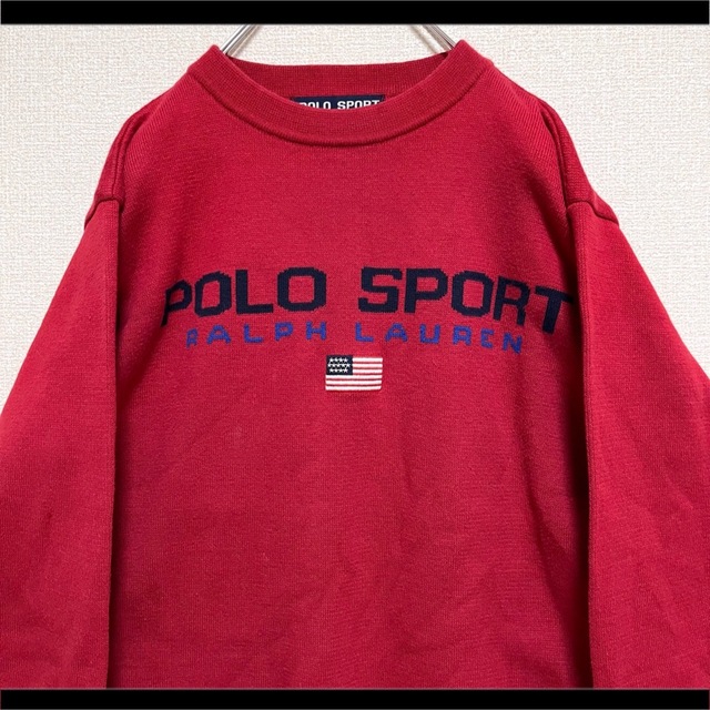 POLO SPORT ラルフローレン コットンニット スウェット 韓国 90s