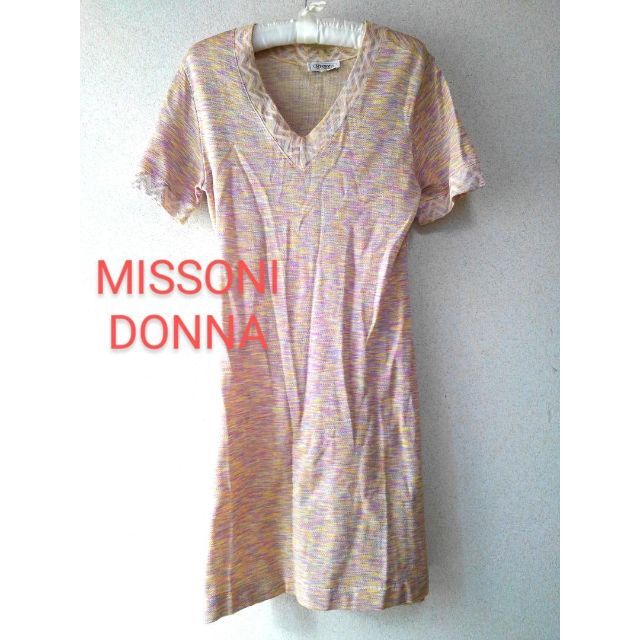 875y MISSONI DONNA  チュニック ニット Ⅴネック