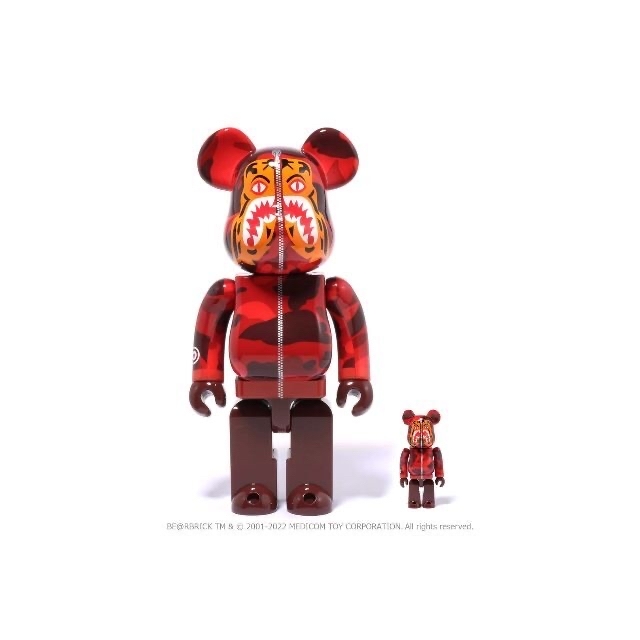 BE@RBRICK BAPE CAMO TIGER 100％ & 400％