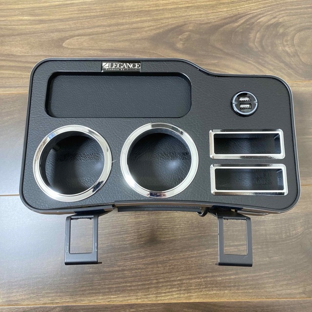 キャラバンプレミアムGX センタードリンクホルダーV2 ブラックレザー