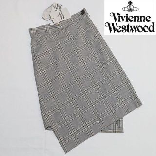 ヴィヴィアンウエストウッド(Vivienne Westwood)の【新品タグ付き】ヴィヴィアンウエストウッド スカート サイズ40 グレー(ロングスカート)