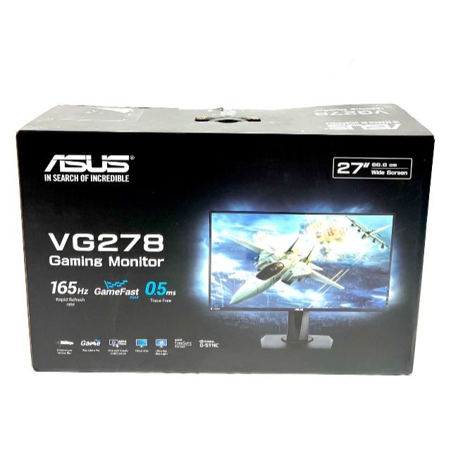 ASUS(エイスース)の☆21年製‼ 極美品 ASUS ゲーミングモニター VG278QR 27インチ スマホ/家電/カメラのPC/タブレット(ディスプレイ)の商品写真