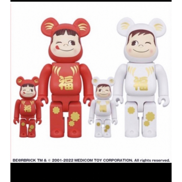 BE＠RBRICK 達磨 ペコちゃん & ポコちゃん 100% & 400%