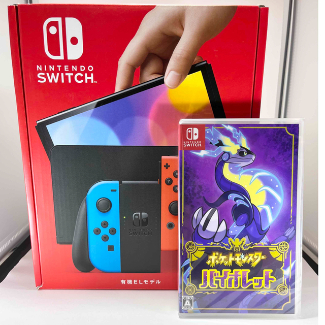 新品 ニンテンドースイッチ 有機EL + ポケットモンスター ヴァイオレット