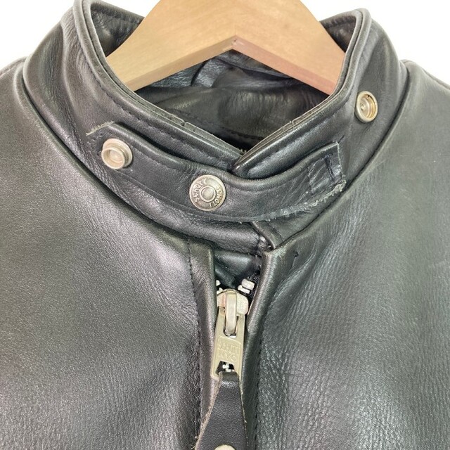 ☆ショット 641 シングルライダース 立ち襟 ジャケット ブラックの通販