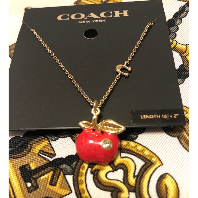 【新品未使用】【COACH】アップル/りんご　ネックレス