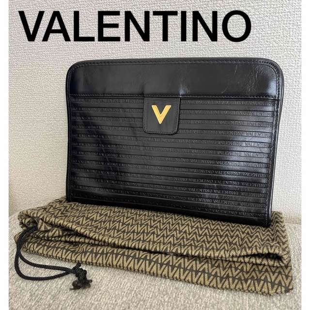 ヴァレンチノ Vロゴ グラデーション クラッチバッグ セカンドバッグ レザー メンズ Valentino 【1-0118878】