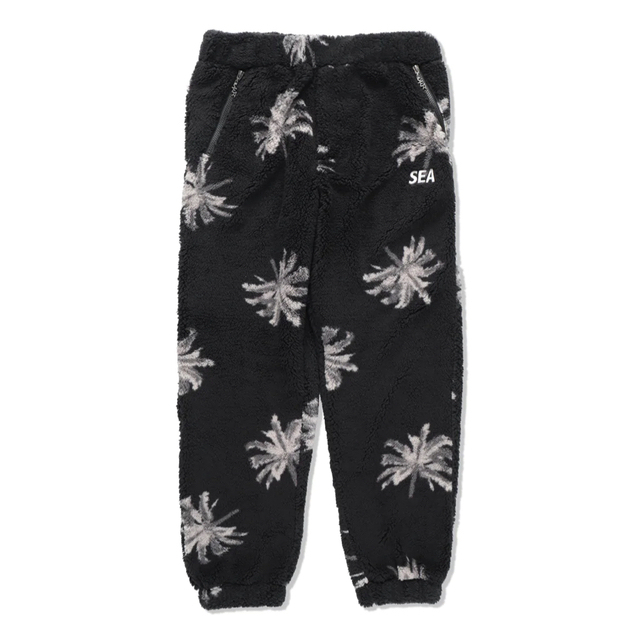 wind and sea PALM TREE SHORTS / BLACK