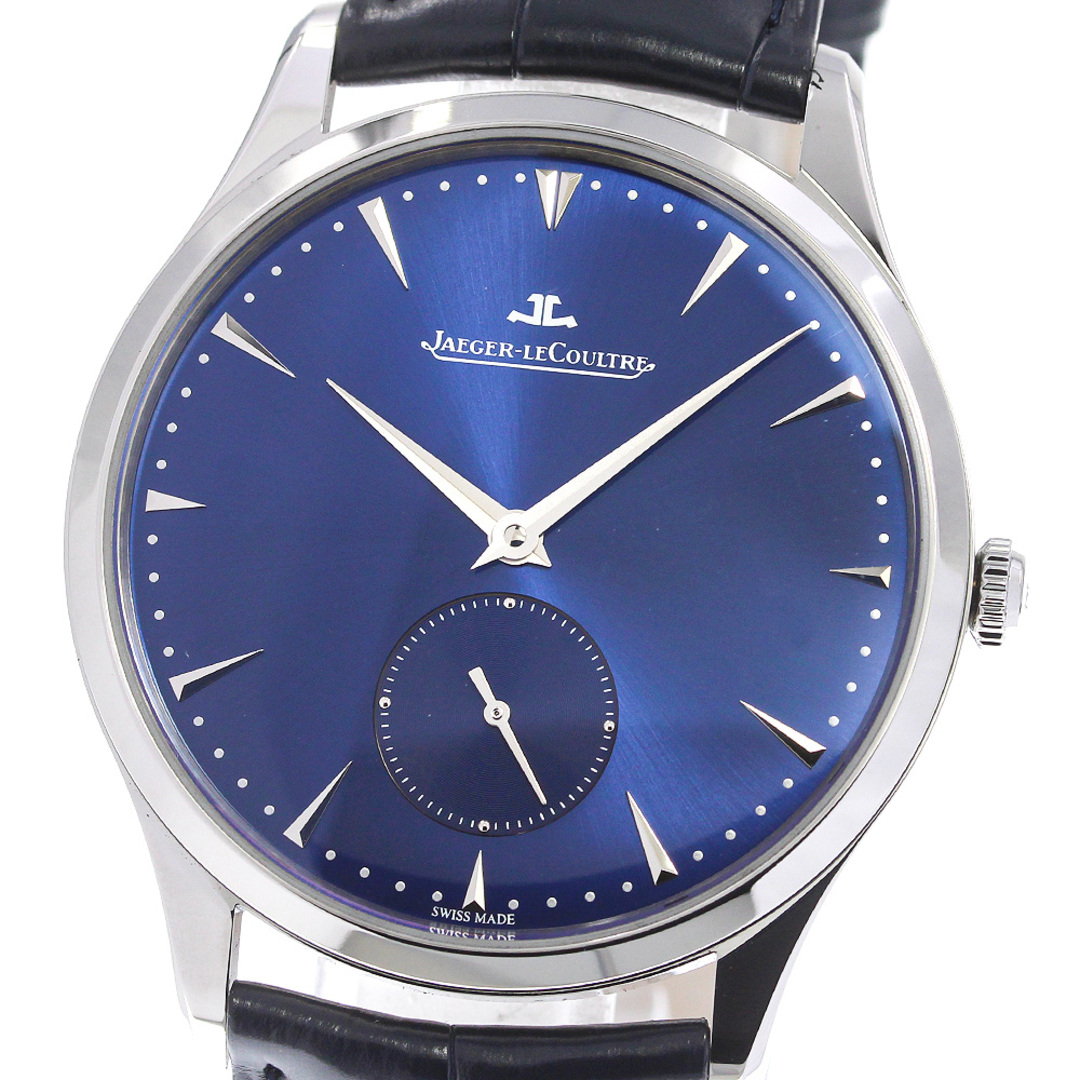 ☆美品 ★保証書付き【JAEGER-LECOULTRE】ジャガー・ルクルト マスターグランド ウルトラスリム 174.8.90.S 自動巻き メンズ_719632