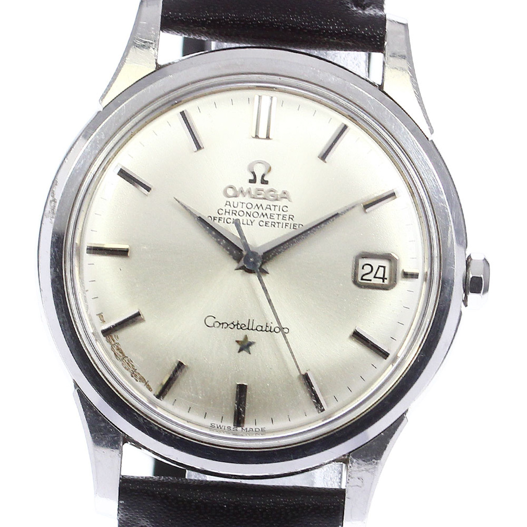 ☆訳あり 【OMEGA】オメガ コンステレーション 37ｍｍ Cal.561 デイト 166.001 自動巻き メンズ_714844【ev20】