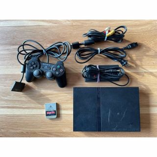 プレイステーション2(PlayStation2)の［ジャンク］PlayStation2 薄型70000型本体セット(家庭用ゲーム機本体)