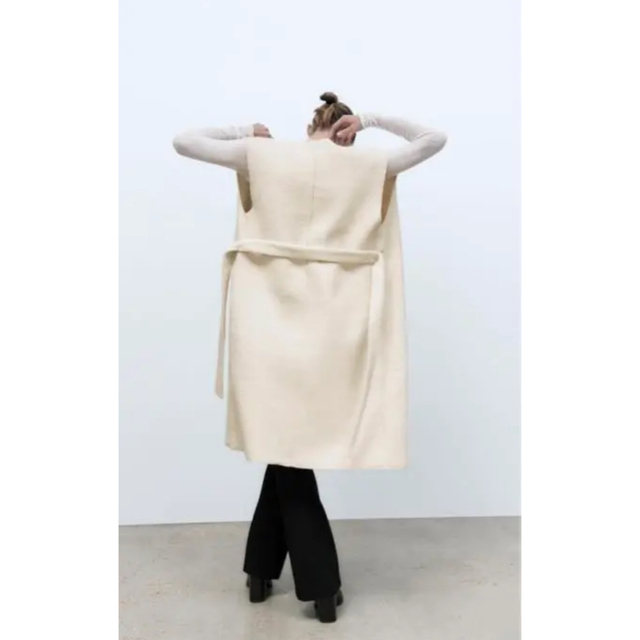 ZARA - ○な♡様専用○ZARA ベルトテクスチャーベスト エクリュ ZARA - ○な♡様専用○ZARA ベルトテクスチャーベスト エクリュ