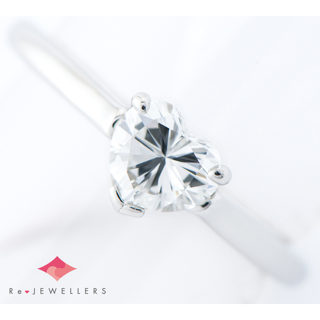 Tiffany & Co. - ティファニー ソリティア ハートシェイプ  ダイヤモンド 0.60 リング・指輪
